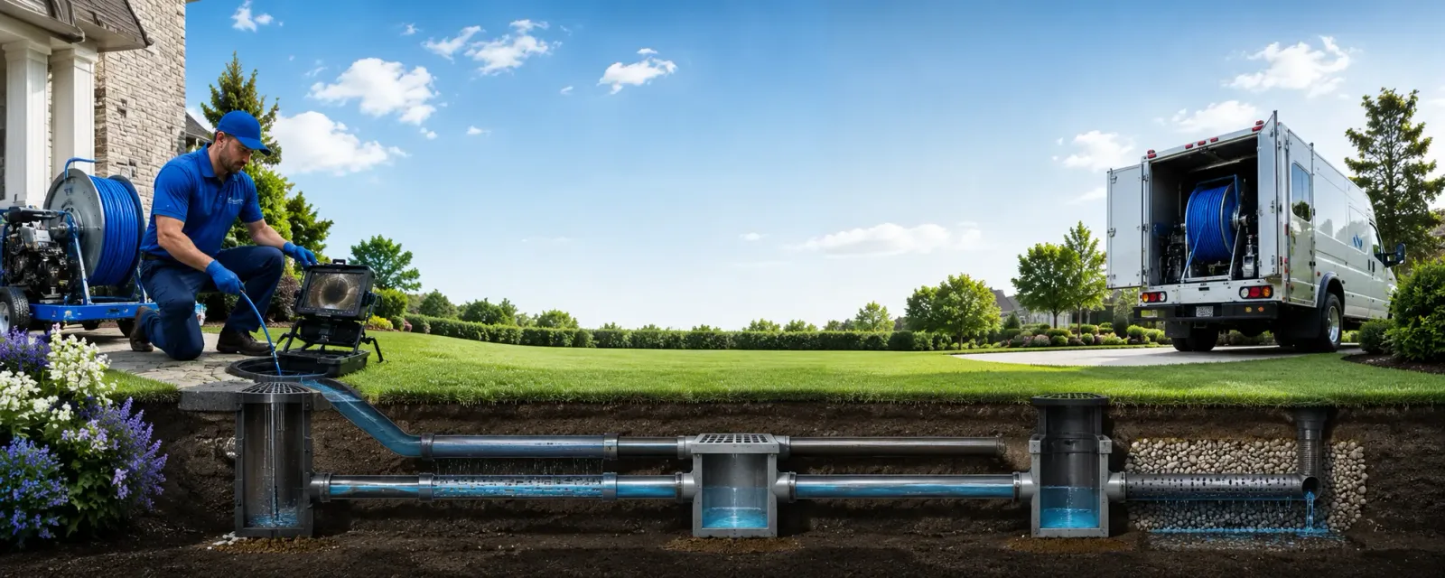 Outdoor drain cleaning information for Brownville Junction, ME